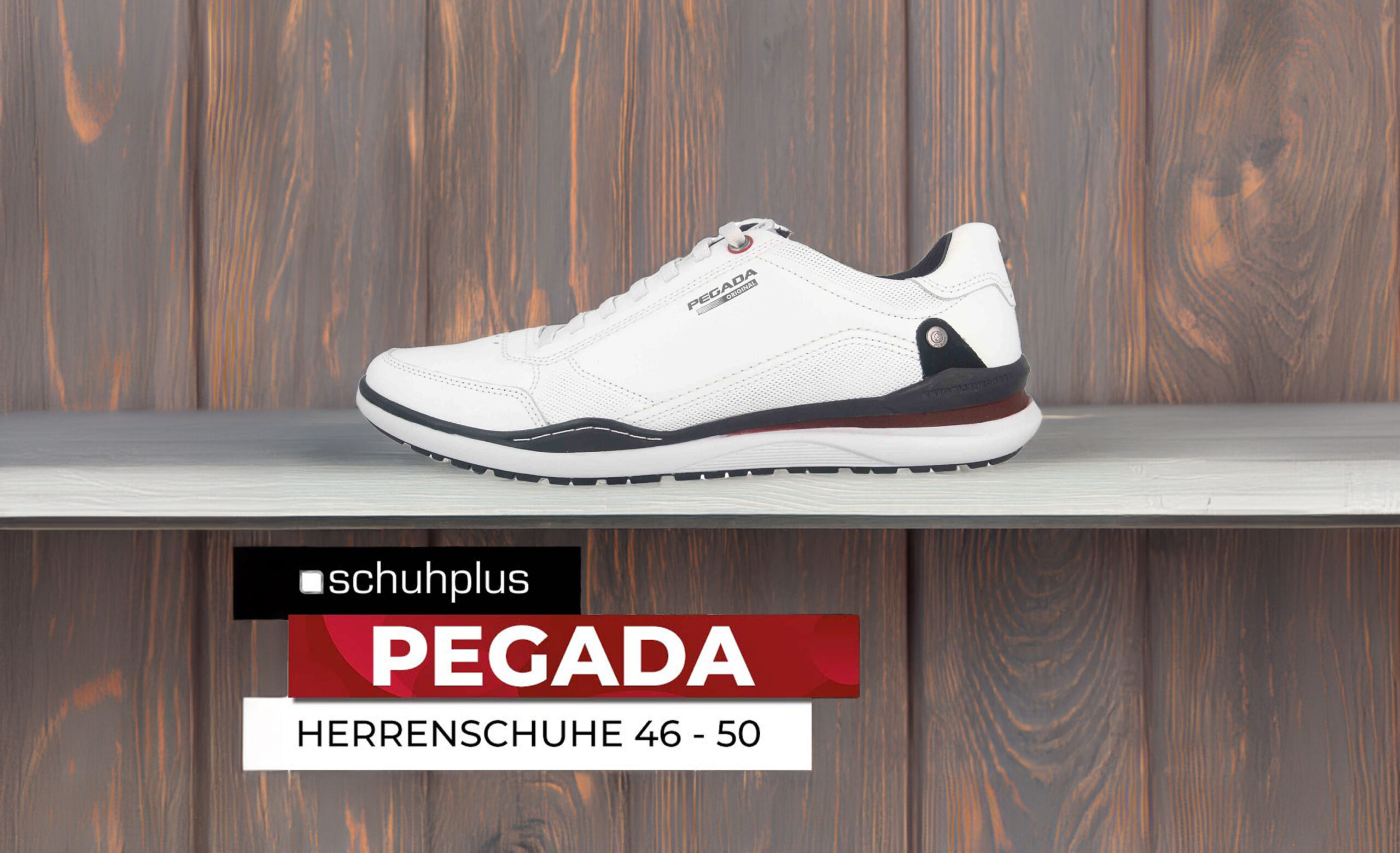 PEGADA in Übergrößen: Große Sneaker (46-50) bei schuhplus (Die Bildrechte liegen bei dem Verfasser der Mitteilung.)