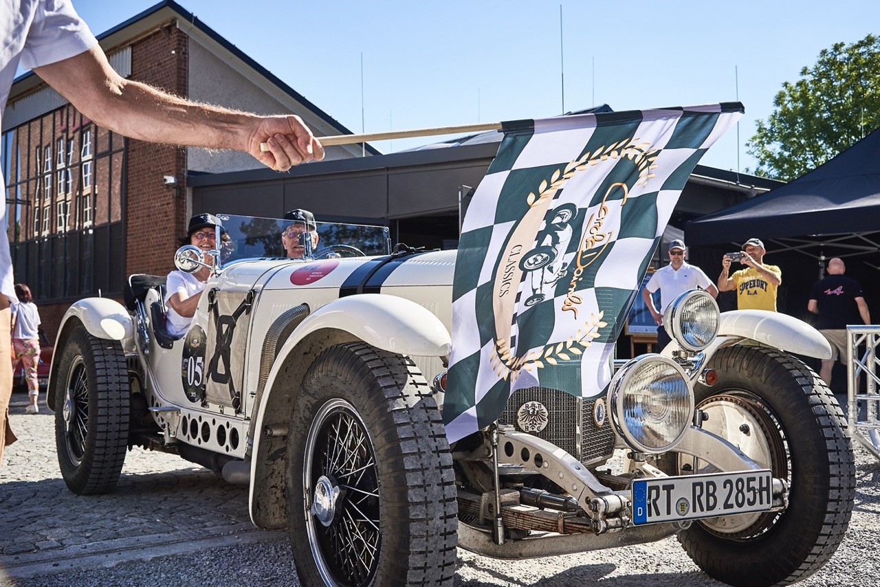 Mercedes SSKL von 1929 bei der Rallye 2023 (Die Bildrechte liegen bei dem Verfasser der Mitteilung.)