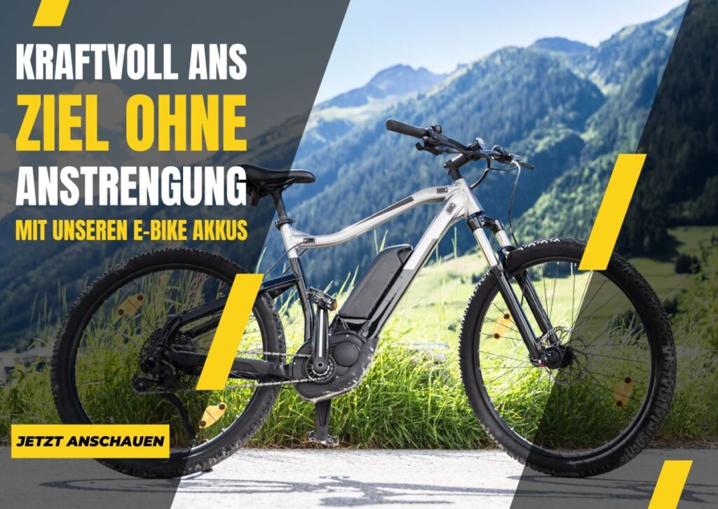Kraftvoll ans Ziel ohne Anstrengung mit unseren E-Bike Akkus (© AKKUman.de | WSB Battery Technology GmbH)
