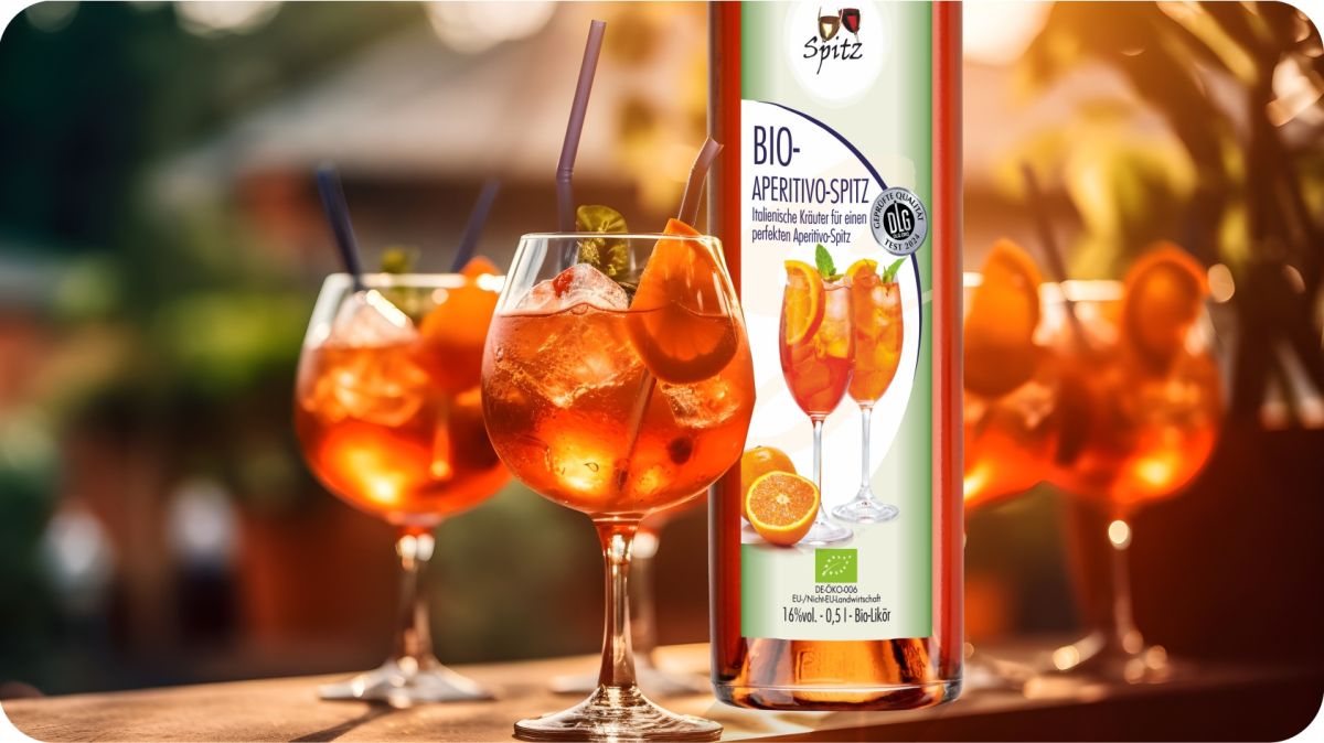 Bio Aperitivo von Spitz perfekt als Spritz (© Honorarfreie Verwendung für den publizistischen