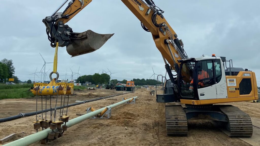 Verlegung der neuen Gaspipeline durch HanseWerk-Tochter SH Netz.