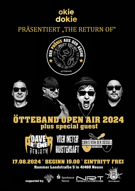 ÖTTEBAND OPENAIR IN NEUSS 17.8.2024 IM OKIE DOKIE (Die Bildrechte liegen bei dem Verfasser der Mitteilung.)