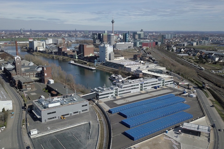 Asahi Kasei Europe - Lage am Hafen Düsseldorf (Bildquelle: Asahi Kasei)