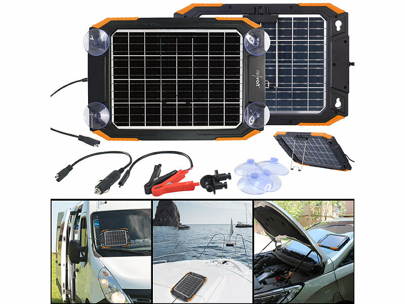 revolt Bifaziales Solar-Ladegerät für Kfz-/Wohnmobil-Batterien (Die Bildrechte liegen bei dem Verfasser der Mitteilung.)