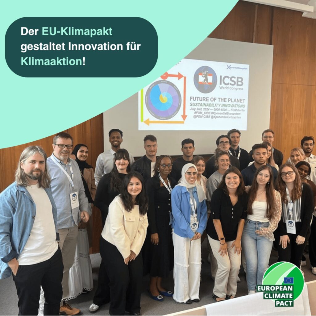 EU-Klimapakt-Botschafter:innen unterstützen Innovationen für eine grünere Zukunft (Die Bildrechte liegen bei dem Verfasser der Mitteilung.)