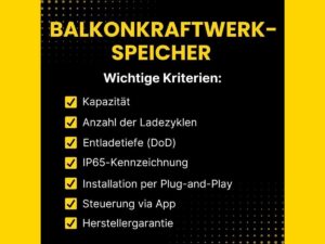 Balkonkraftwerk-Speicher nachrüsten: Tipps für die richtige Wahl (© AKKUman.de | WSB Battery Technology GmbH)