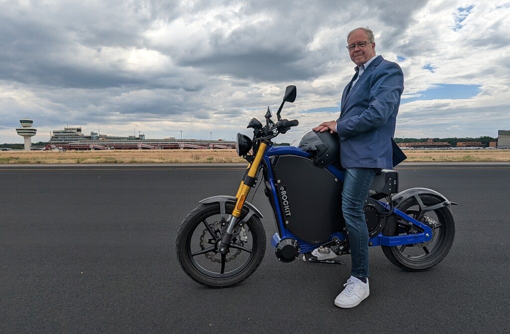 Harald Schlarb auf dem eROCKIT (Die Bildrechte liegen bei dem Verfasser der Mitteilung.)