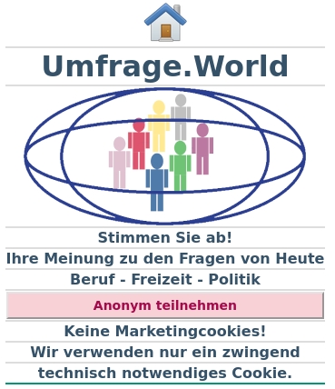 https://umfrage.world (Die Bildrechte liegen bei dem Verfasser der Mitteilung.)