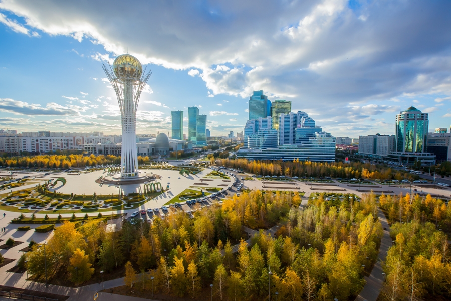 Stadtbild von Astana - Hauptstadt Kasachstans (Bildquelle: Courtesy of Air Astana)