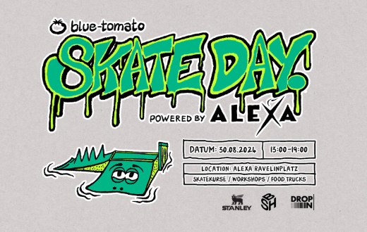 Herzlich willkommen zum Blue Tomato Skateday powered by ALEXA am 30. August! (Bildquelle: Luke Betts)