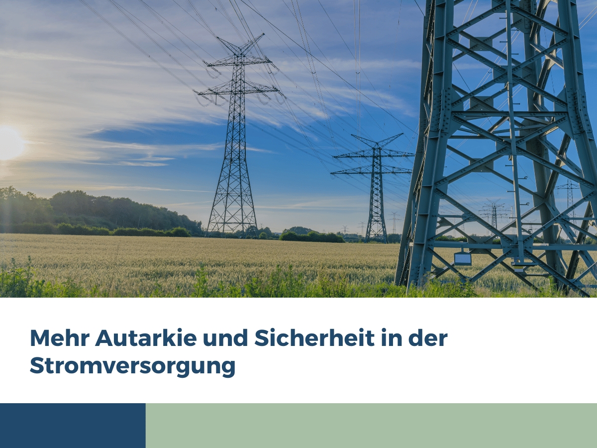 Autarkie in der Stromversorgung - Energiekonzepte Deutschland GmbH (Die Bildrechte liegen bei dem Verfasser der Mitteilung.)