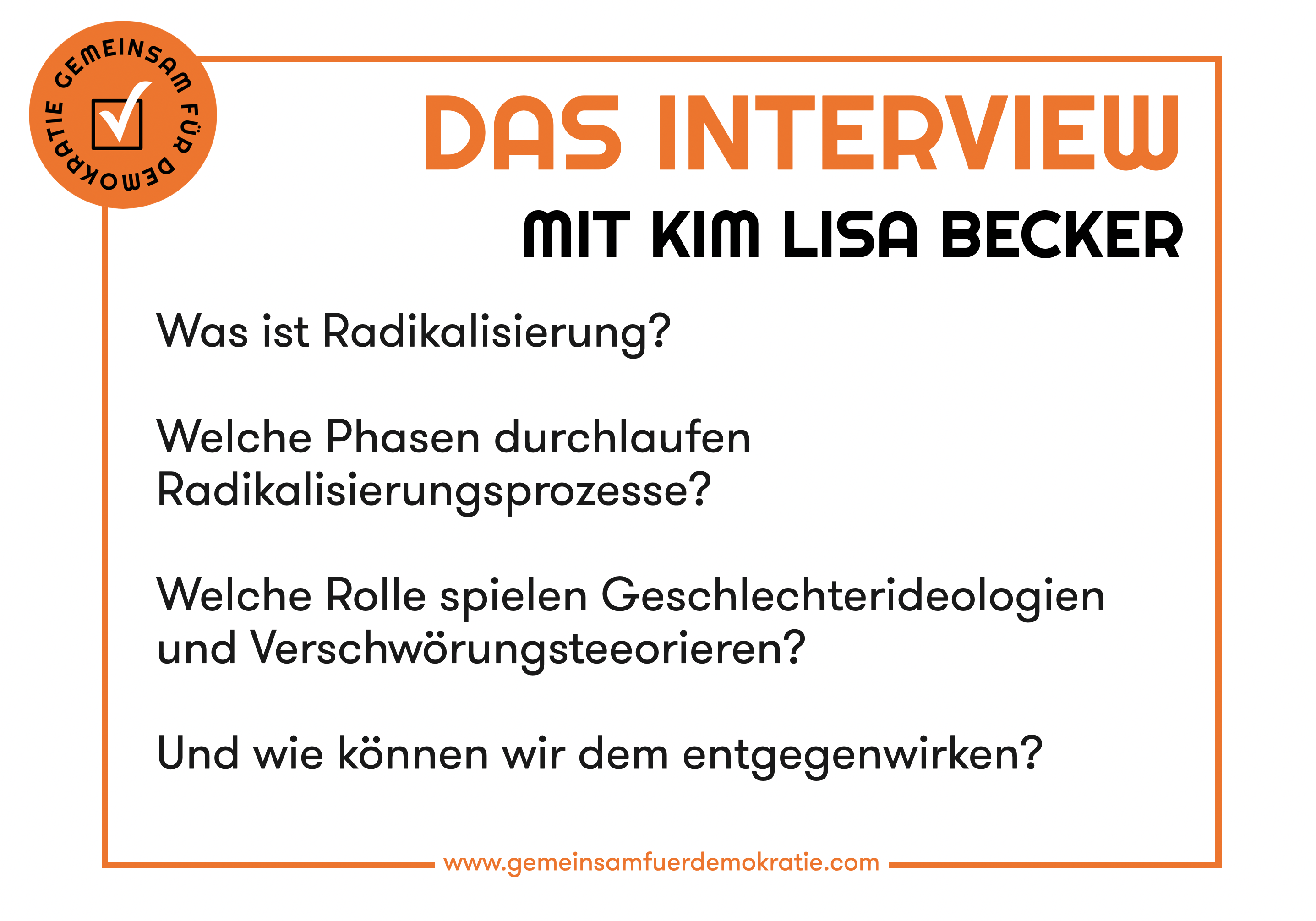 Kim Lisa Becker: Eine engagierte Stimme in der Extremismusprävention und Demokratieförderung