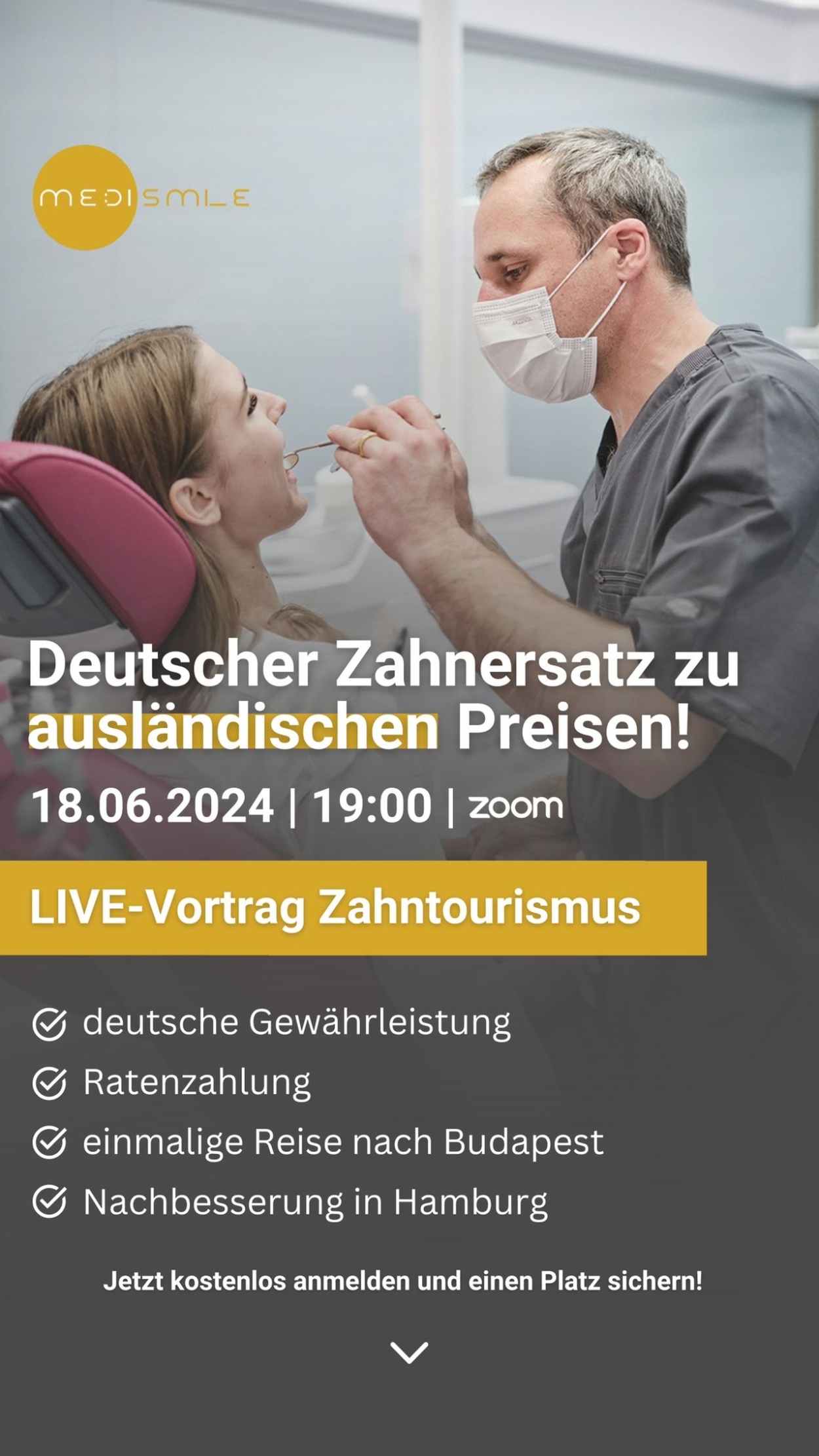 MEDISMILE: Erstmals neue Zähne