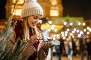 To Go Verpackungen auf dem Weihnachtsmarkt (Die Bildrechte liegen bei dem Verfasser der Mitteilung.)