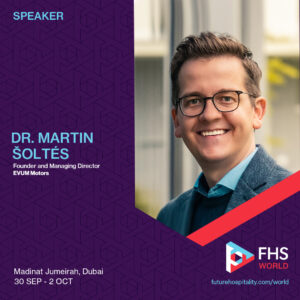 Martin Soltés präsentiert zukunftsweisende Mobilitätskonzepte auf der FHS World in Dubai