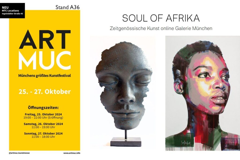 Zeitgenössische Kunst: Skulptur und Gemälde - Kunstmesse in München (© Galerie SOUL OF AFRIKA)