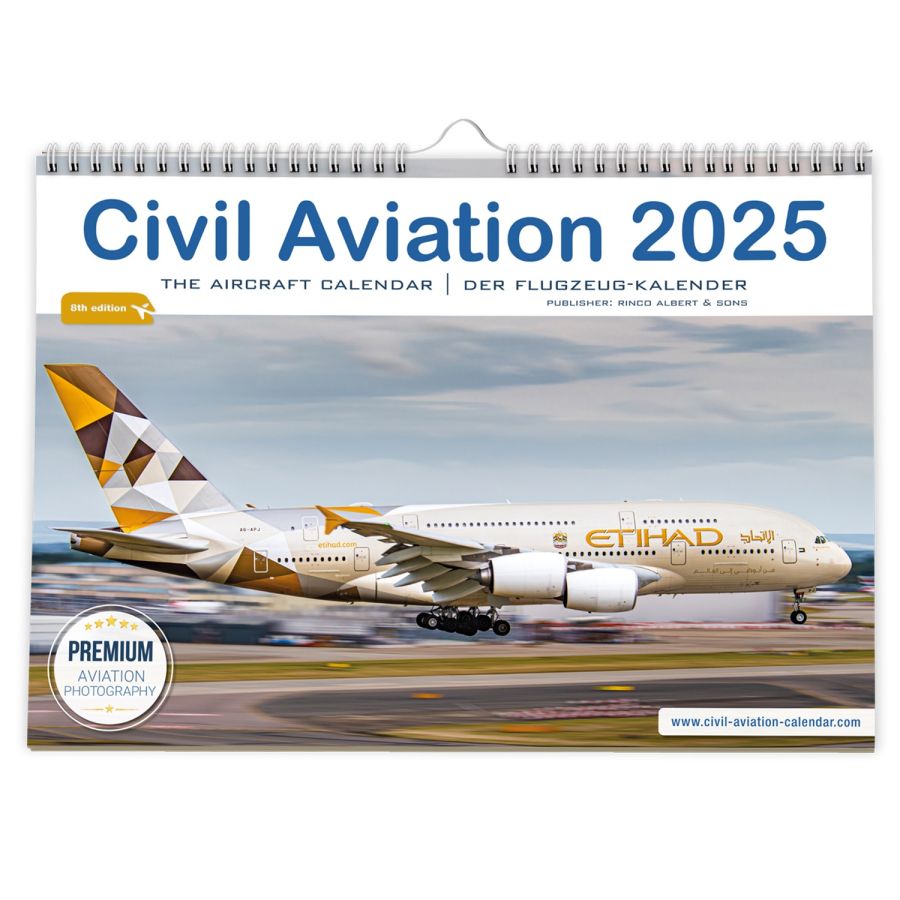 Civil Aviation 2025 - Die neue Ausgabe des beliebten Flugzeugkalenders ist da (© iulias verlag | Rinco Albert)