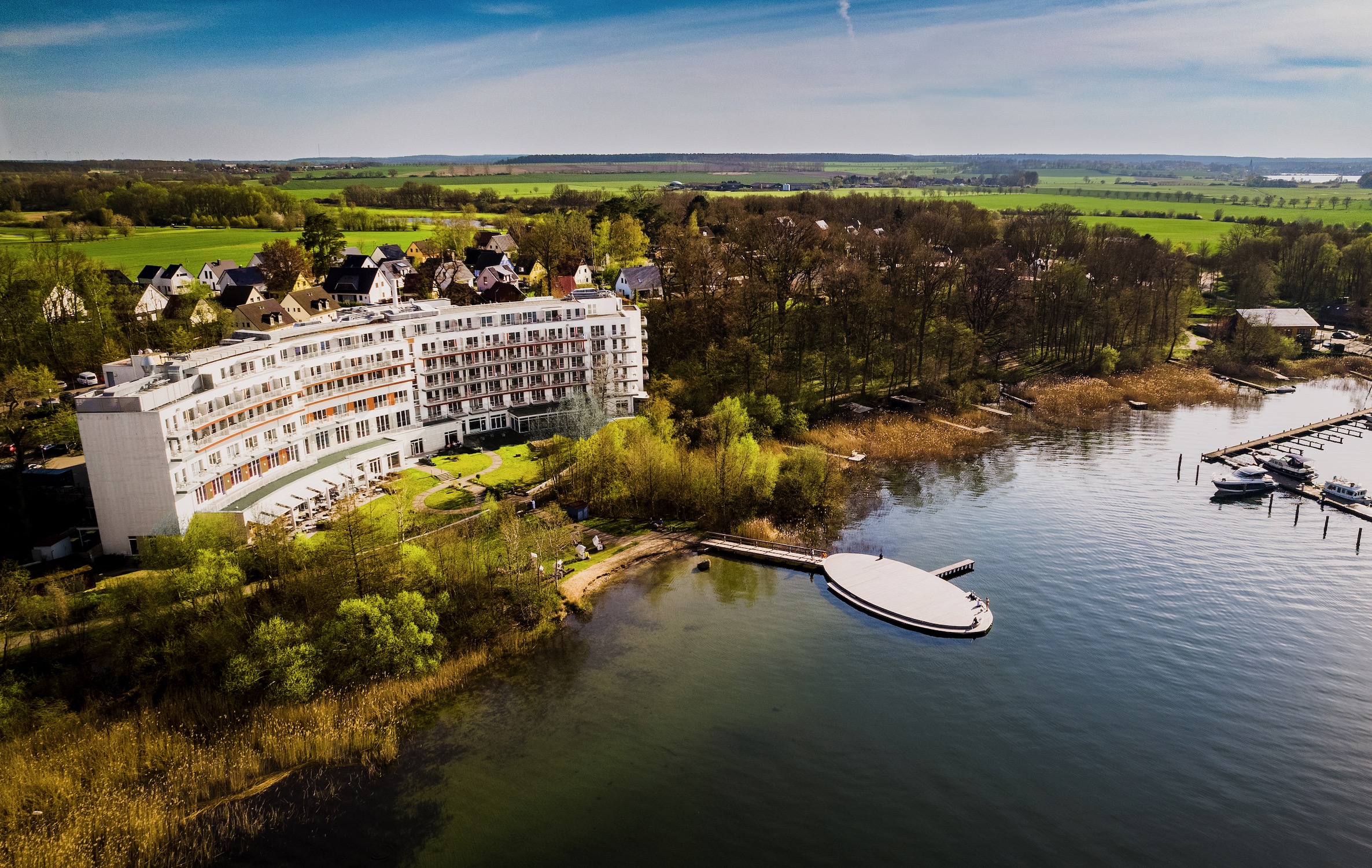 Privathotels Dr. Lohbeck: Eigene Insel für das Seehotel Fleesensee ©Privathotels Dr. Lohbeck